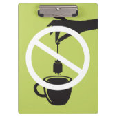 Teebeutel Klemmbrett (Vorderseite)