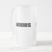 (Teebeutel) noobs I Mattglas Bierglas (Vorderseite Links)