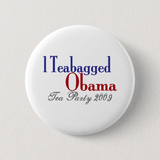 Teebeutel Obama (Tee-Party 2009) Button (Vorderseite)