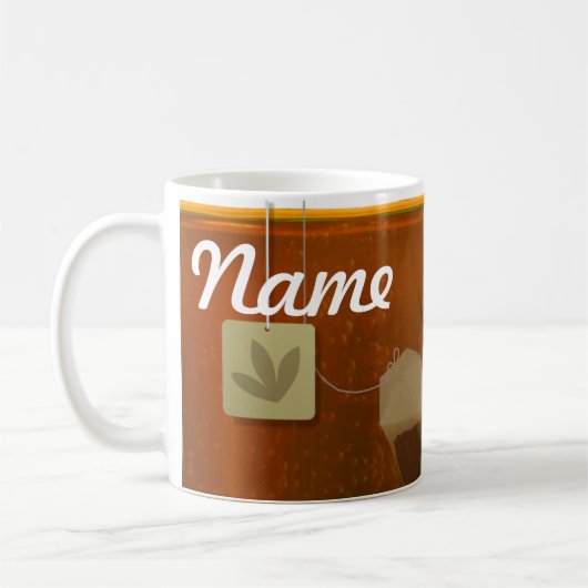 Teebeutel Personalisiert Kaffee Tasse, Cup Kaffeetasse (Links)