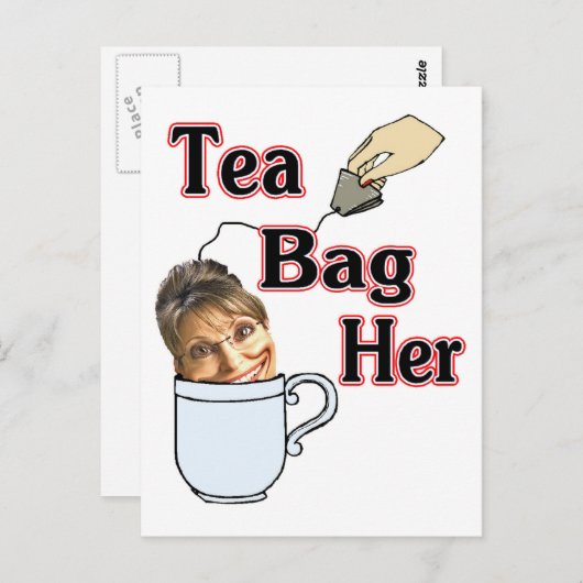 Teebeutel Postkarte (Vorne/Hinten)