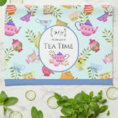 Teebeutel und Bluescreen Geschirrtuch (Gefaltet)