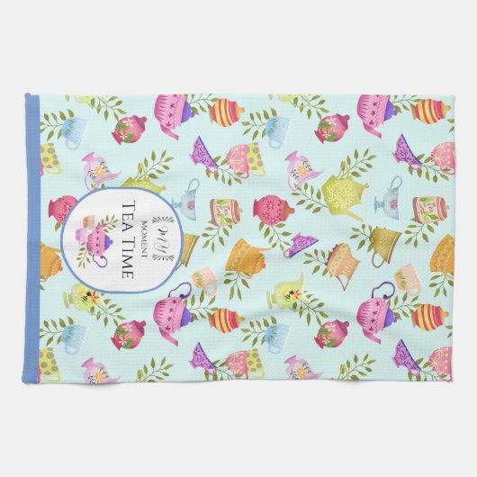 Teebeutel und Bluescreen Geschirrtuch (Horizontal)