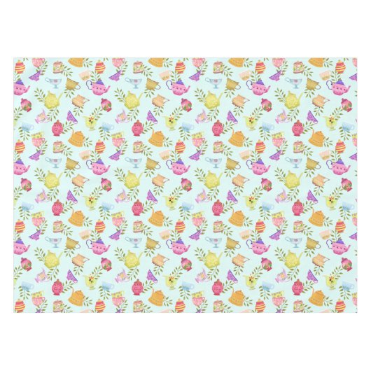 Teebeutel und Bluescreen Tischdecke (Vorderseite (Horizontal))