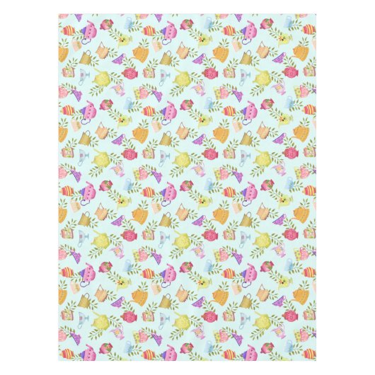 Teebeutel und Bluescreen Tischdecke (Vorderseite)