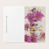 Teebeutel und Milchkarte (Außenseite Aufgefaltet)