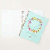 Teebeutel und Tassen Monogramm Pastell blau Planer (Anzeige)