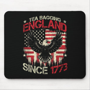 Teebeutelung England Seit 1773 4. Juli Vintage Mousepad