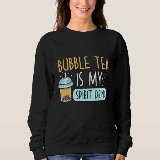 Teeblätter ist mein Geist Boba Tee trinken trinken (Vorderseite)