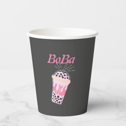 Teeblättertee Pappbecher (Vorderseite)