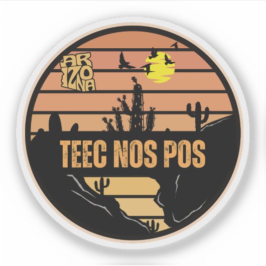 Teec No Pos, Arizona Aufkleber (Vorderseite)