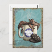 [Teecup-Drache] Mocha Postkarte (Vorne/Hinten)