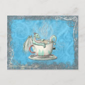 Teecup-Drachen: Pfefferminz Postkarte (Vorderseite)