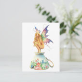 "Teecup Fairy" von Schotte Howden Postkarte (Stehend Vorderseite)