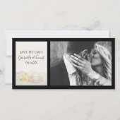 Teecup mit weißer Rose Hochzeit Retten Sie das Dat Save The Date (Vorderseite)