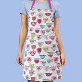 Teecup Muster Schürze