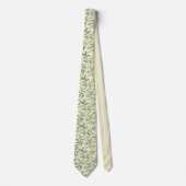 Teedekorative Blätter Muster - Neck Tie Krawatte (Vorderseite)