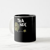 Teedinosaurier Zweifarbige Tasse (Vorderseite Links)