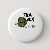 Teeextrakt, lustiger Dinosaurier Button (Vorderseite)
