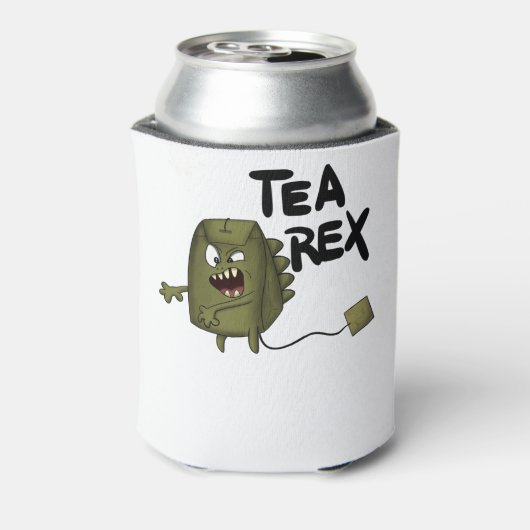Teeextrakt, lustiger Dinosaurier Dosenkühler (Kanne Rückseite)