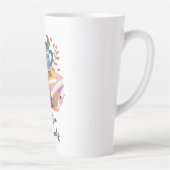 Teefloraler Zitat Vintage Tasse (Rechts)