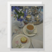 Teefrauen am Nachmittag Party Einladung (Vorne/Hinten)