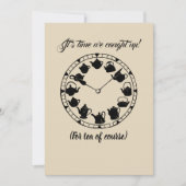 Teefreunde laden zur Teezeit ein Einladung (Vorderseite)