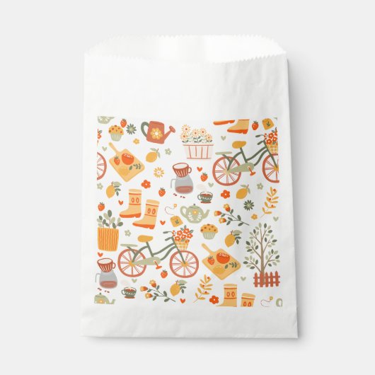 Teegarten-Fernfahrrad Geschenktütchen (Vorderseite)