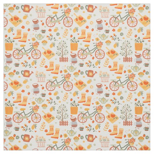 Teegarten-Fernfahrrad Stoff (Muster)