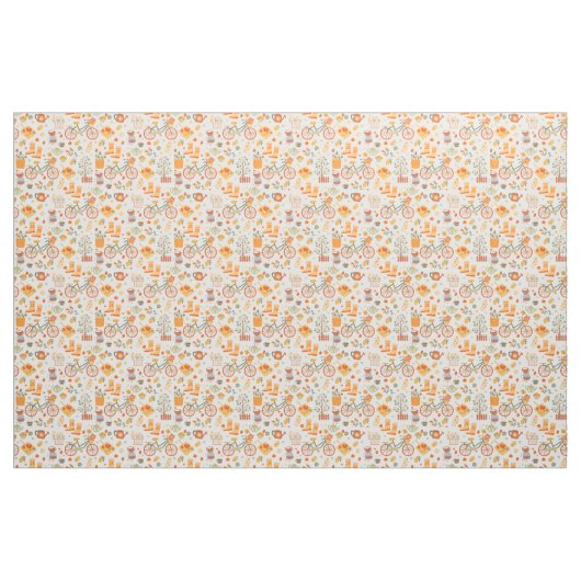 Teegarten-Fernfahrrad Stoff (Fat Quarter (45,7 x 55,9 cm))