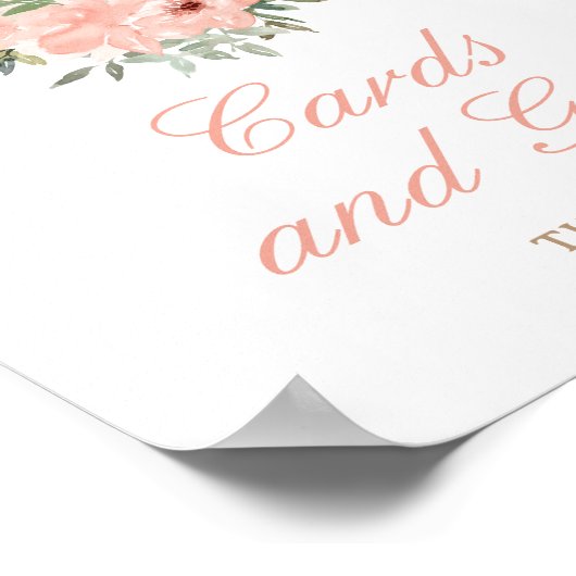 Teegebäck Party Brautparty Karten und Geschenke Poster (Ecke)