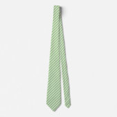 Teegrün mit Karkohle Grau Pinstripes Krawatte (Vorderseite)