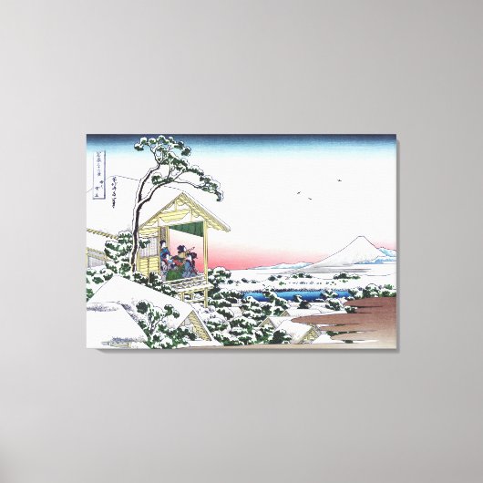 Teehaus in Koishikawa Leinwanddruck (Vorderseite)