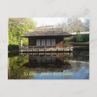 Teehaus - Japanische Wassergärten Postkarte
