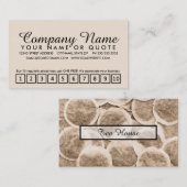 Teehaus-Treueprogramm Treuekarte (Vorne/Hinten)