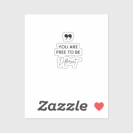 Teekaffee-Tasse mit Inspiration Aufkleber