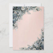 Teekanne Blueberry Blume Kinderdusche Einladung (Rückseite)