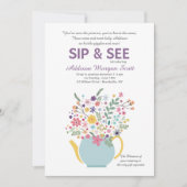 Teekanne-Einladung Einladung (Vorderseite)