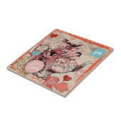 Teekanne-Fantasiegrunge-Keramik-Fliese Fliese (Seite)