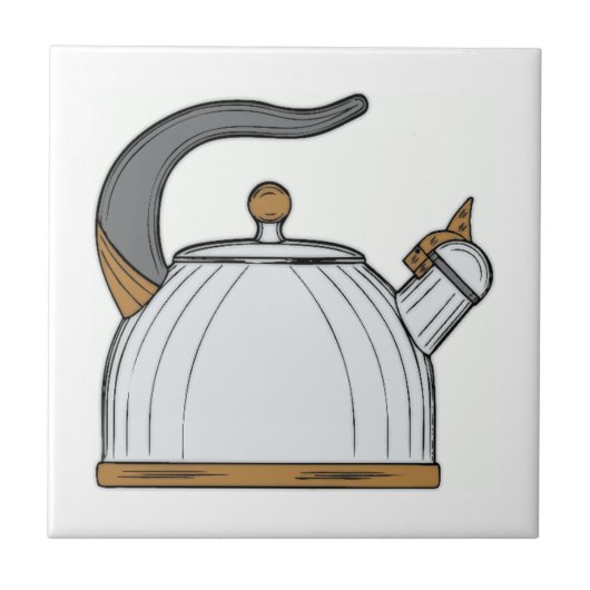 Teekanne Fliese (Vorderseite)
