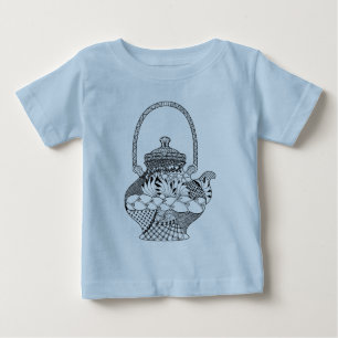 Teekanne-Gekritzel Baby T-shirt