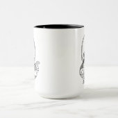 Teekanne-Gekritzel Tasse (Zentrum)