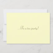 Teekanne-Kissen Einladung (Rückseite)