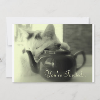 Teekanne-Kissen Einladung