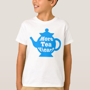 Teekanne - Mehr Tee Vicar? - Mittelblau und weiß