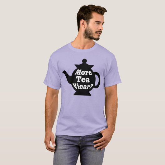 Teekanne - Mehr Tee Vicar? - Schwarz und Weiß (Vorne ganz)