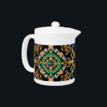 Teekanne mit brasilianischem Farbdesign<br><div class="desc">Freuen Sie sich auf die elegante und brasilianische Teekanne mit luxuriösem brasilianischem Farbdesign, das mit Edelsteineffekten auf dunklem Hintergrund kombiniert wird! Dieser Teekessel ist mehr als nur ein funktionales Stück - er ist eine beeindruckende Feier der pulsierenden brasilianischen Kultur und der modernen Eleganz. Die typisch brasilianischen Fahnen sind schön in...</div>