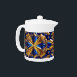 Teekanne mit schwedischer Farbgestaltung<br><div class="desc">Mit dieser exquisiten Teekanne mit den lebhaften Farben Schwedens in einem atemberaubenden, wertvollen Edelstein 3D Porzellan Design steigern Sie Ihre Teezeit. Dieser Teekessel präsentiert wunderschön die ikonisch blauen und gelben Farbtöne der schwedischen Nationalfarben, die durch einen schimmernden Edelstein-3D-Effekt zum Leben erweckt werden. Die luxuriöse Porzellanoberfläche reflektiert das Licht und schafft...</div>