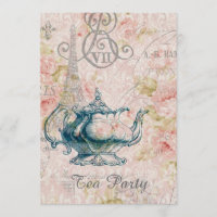 Teekanne paris eiffel Turm Vintages Tee-Party