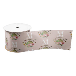 Teekanne Party Pink Floral & Butterfett Monogramm Satinband